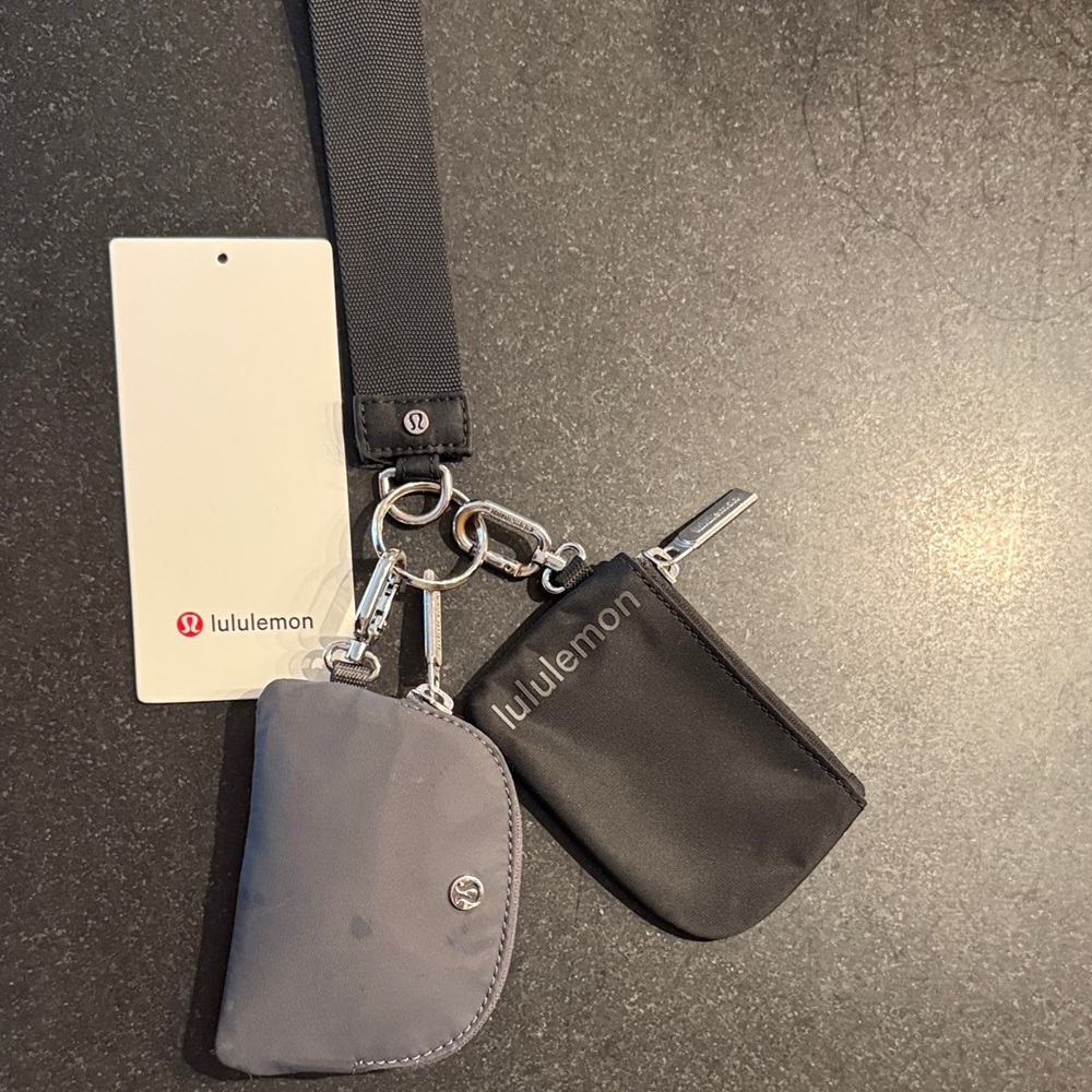 lululemon athletica Black and Gray Key & Card Holders